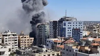 حمله امروز اسرائیل به مناطق مسکونی غزه مقابل پخش زنده تلویزیونی