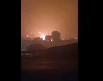 نقب اسرائیل جهنم شد| لحظات اصابت موشک ایران در نقب