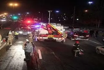 تصادف در آزادراه زنجان- قزوین 5 مصدوم برجای گذاشت