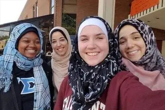 تبلیغ حجاب در دانشگاه آمریکایی