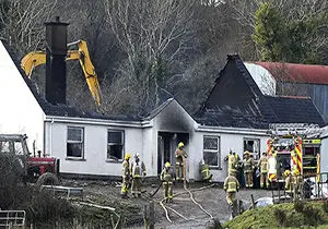 مرگ سه نفر بر اثر آتش‌سوزی در ایرلند شمالی