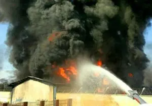 آتش سوزی یک هتل در مشهد