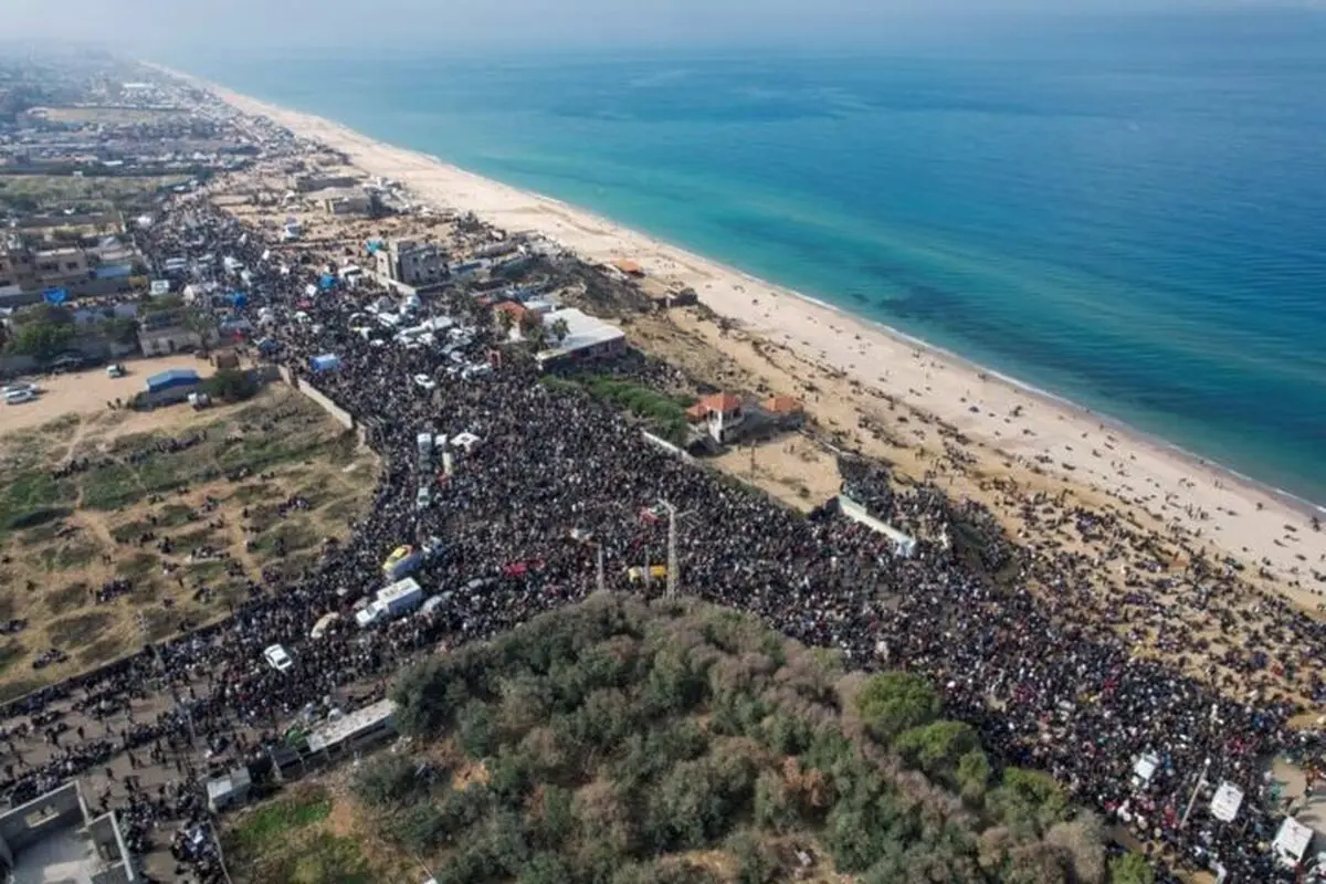 جمعیت غزه آب رفت