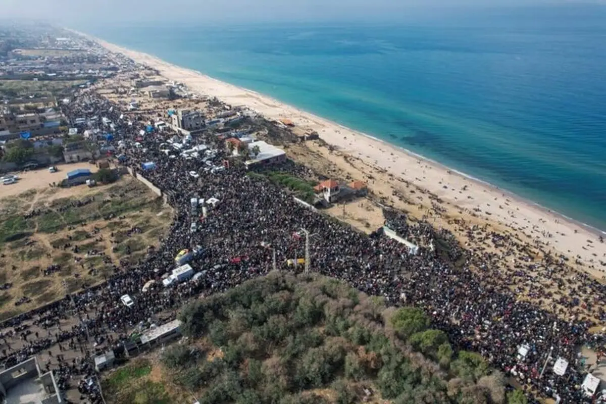 جمعیت غزه آب رفت