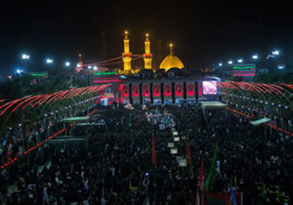 آسمان نیمه ابری در کربلا