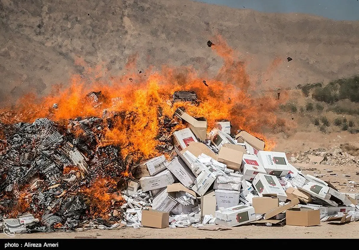۱۰ تن کالای دخانی قاچاق در ارومیه امحاء میشود