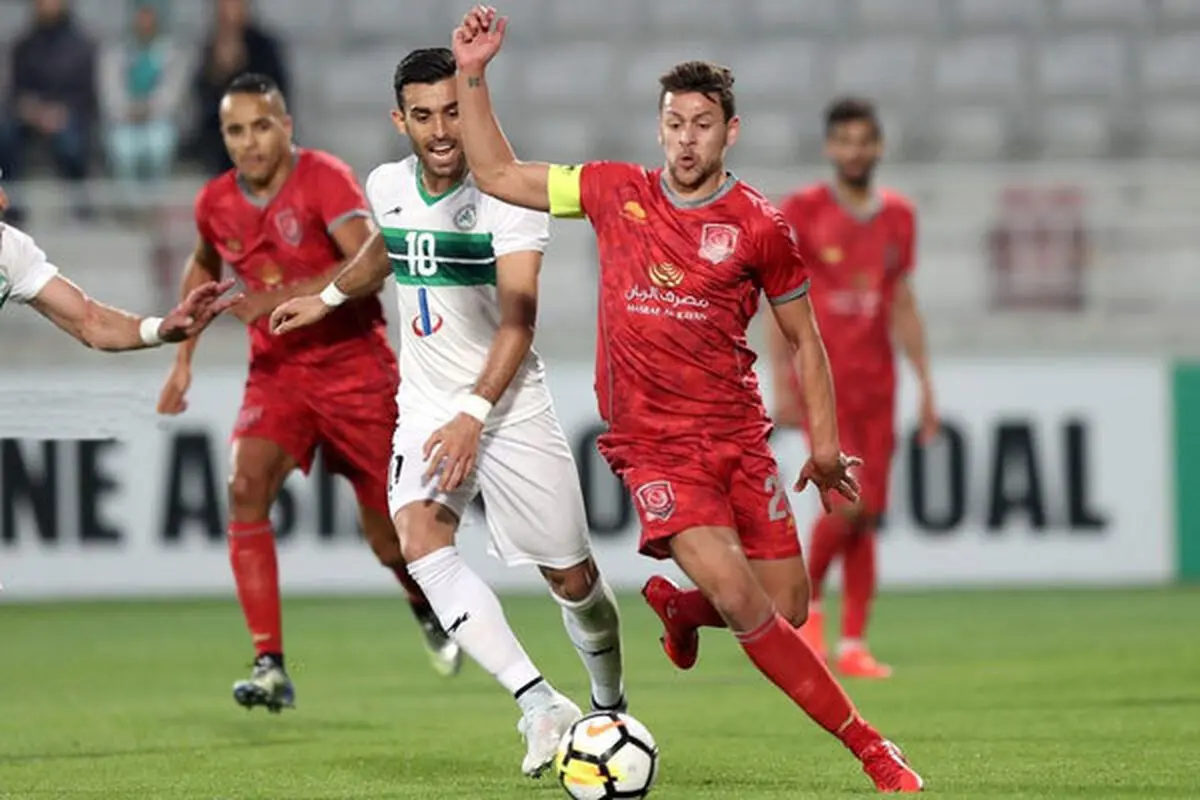 توقف الدحیل قبل از بازی با پرسپولیس