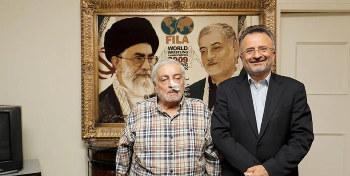 عیادت داورزنی از یزدانی خرم +عکس