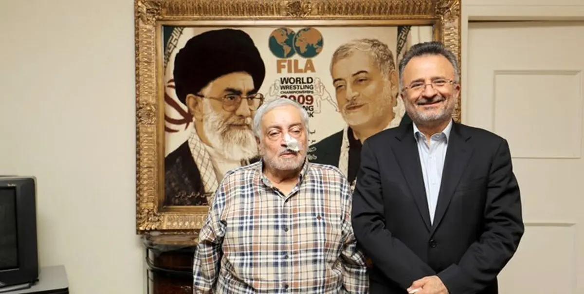 عیادت داورزنی از یزدانی خرم +عکس