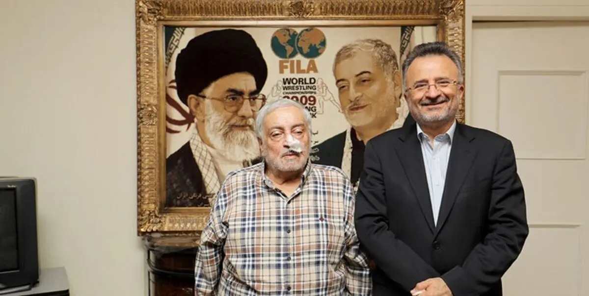 عیادت داورزنی از یزدانی خرم +عکس