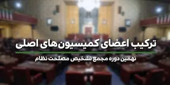 اعضای کمیسیون های اصلی مجمع تشخیص مصلحت نظام مشخص شدند