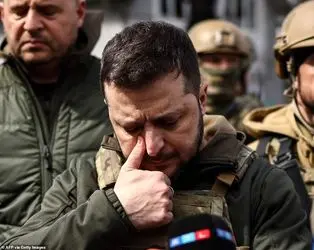 زلنسکی در خیابان‌های بوچا 