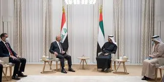 دیدار رئیس‌جمهور عراق و ولی‌عهد ابوظبی