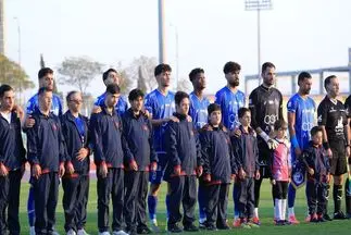 پوستر استقلال برای بازی با خیبر خرم‌آباد