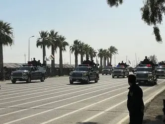 رژه نظامی الحشد الشعبی عراق با حضور مصطفی الکاظمی/گزارش تصویری