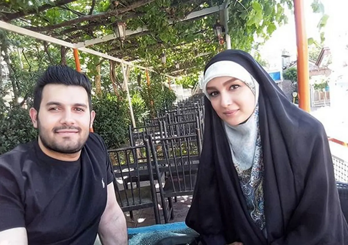 استایل کرونایی خانم مجری و همسرش/ عکس