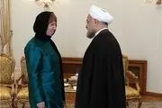 دلیل سفر اشتون به ایران از زبان خودش در دیدار با روحانی