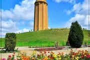  نمایی زیبا از گنبد قابوس