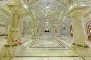 مراحل پایانی ساخت صحن حضرت زهرا(س)/گزارش تصویری