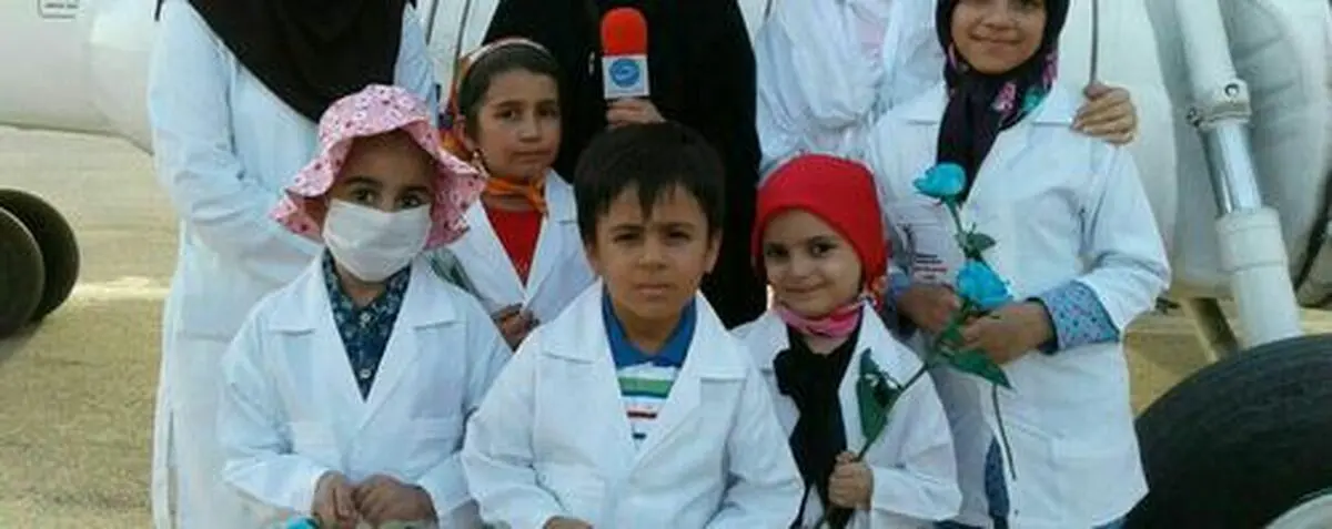 کودکان سرطانی پرواز کردند+ عکس
