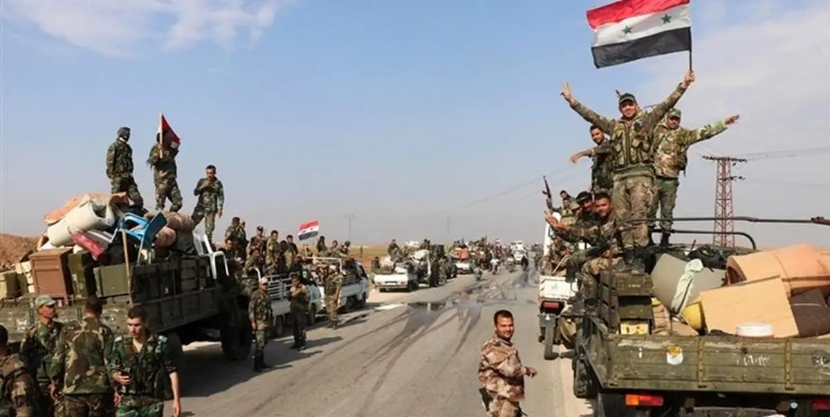 پرچم سوریه در تقاطع بزرگراه حلب-دمشق با «باب الهوی» هم به اهتزاز درآمد