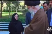 لحظاتی از دیدار مادر شهید الداغی با رهبر انقلاب