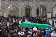 تشییع پیکر آیت‌الله امامی کاشانی در حرم مطهر رضوی