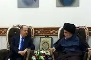 مسعود بارزانی در نجف با صدر دیدار کرد