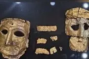 کشف دو صورتک شگفت‌انگیز ۲ هزار ساله طلا در بوشهر
