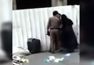 ضرب و شتم یک زن توسط پلیس سعودی در ملاعام/فیلم