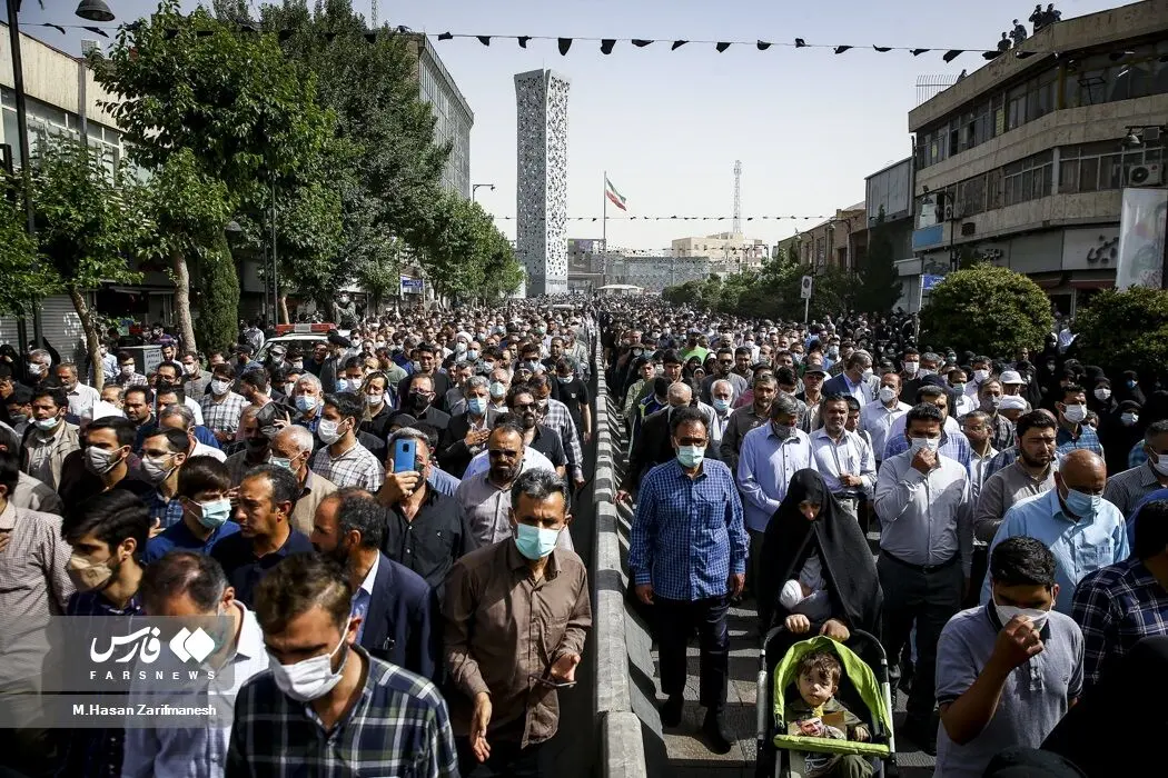 مراسم تشییع پیکر شهید صیاد خدایی/گزارش تصویری