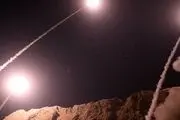 نمایی دیدنی از حمله موشکی ایران به عین الاسد+ فیلم