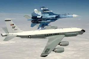 رهگیری هواپیمای جاسوسی آمریکا از سوی جنگنده روس