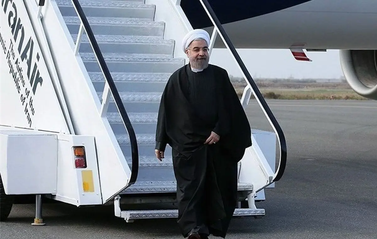 روحانی وارد ایروان شد