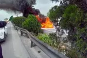 ببینید| مرگ وحشتناک سرنشین خودروی سواری در ساری 
