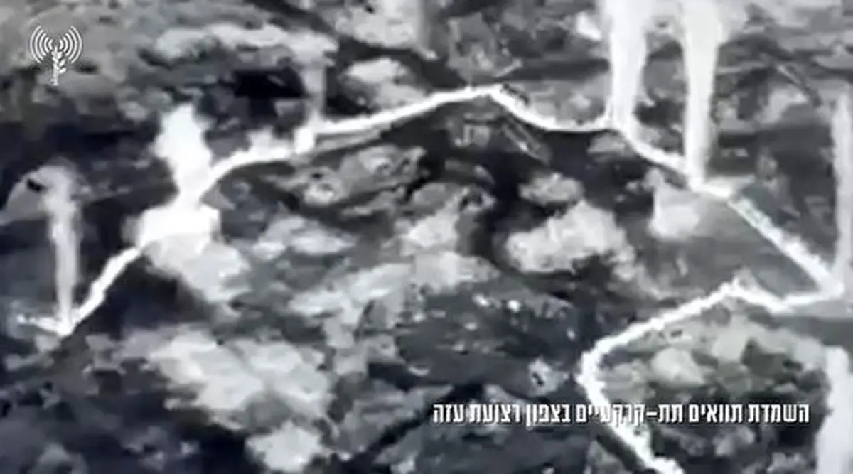  تصاویر انهدام تونل 4 کیلومتری غزه توسط اسرائیل 