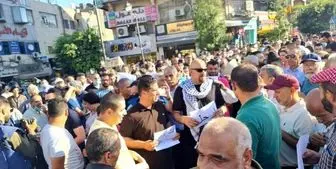 تظاهرات در رام الله علیه محمود عباس