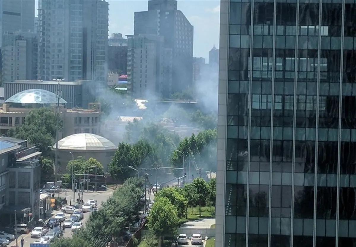 انفجار در نزدیکی سفارت آمریکا در پکن