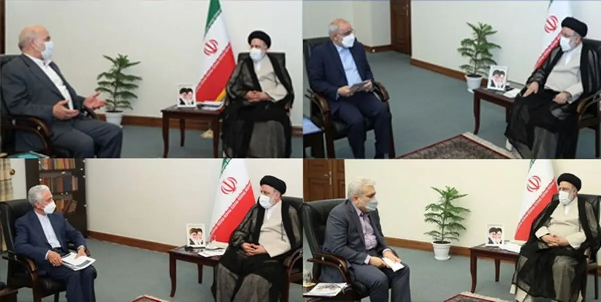 دیدار جمعی از وزرا و مسئولان با آیت‌الله رئیسی