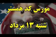 کد مورس یک میلیونی همستر امروز شنبه ۱۳ مرداد