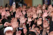 مراسم بزرگداشت شهید قاسم سلیمانی و همرزمانش با حضور امام خامنه ای