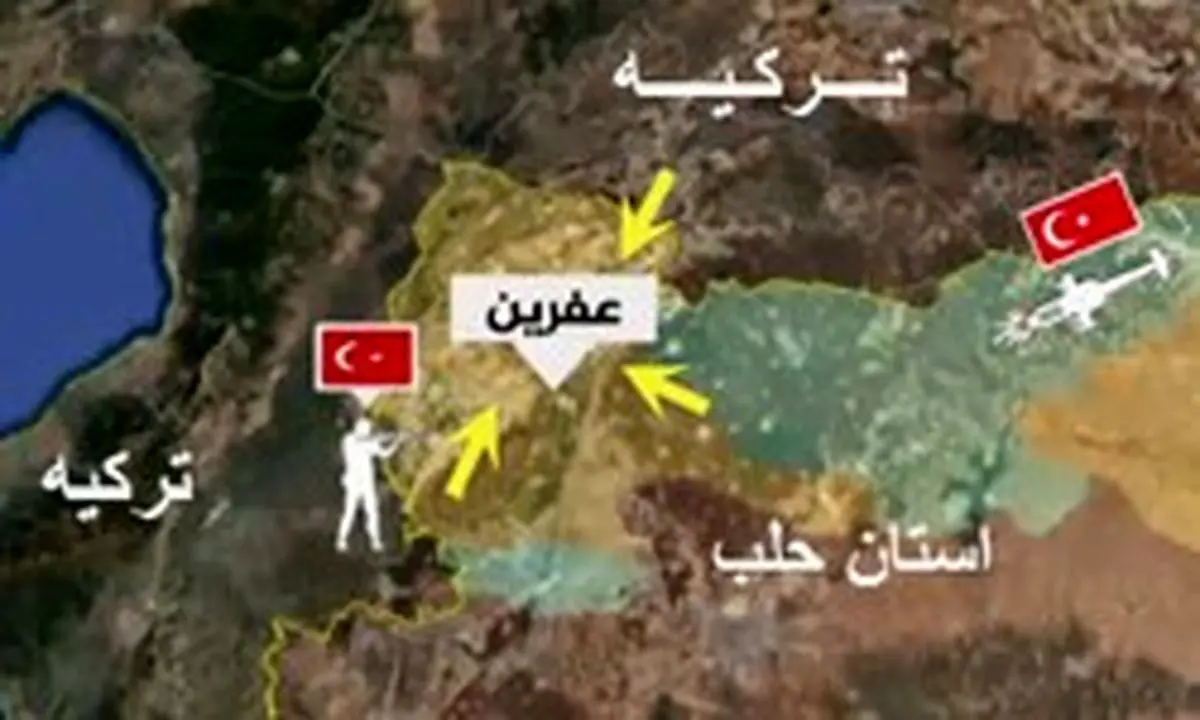 ناتوانی ترکیه در ورود به شهر عفرین