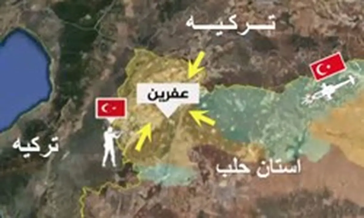 ناتوانی ترکیه در ورود به شهر عفرین