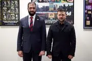 زلنسکی و الجولانی در آغوش یکدیگر +فیلم