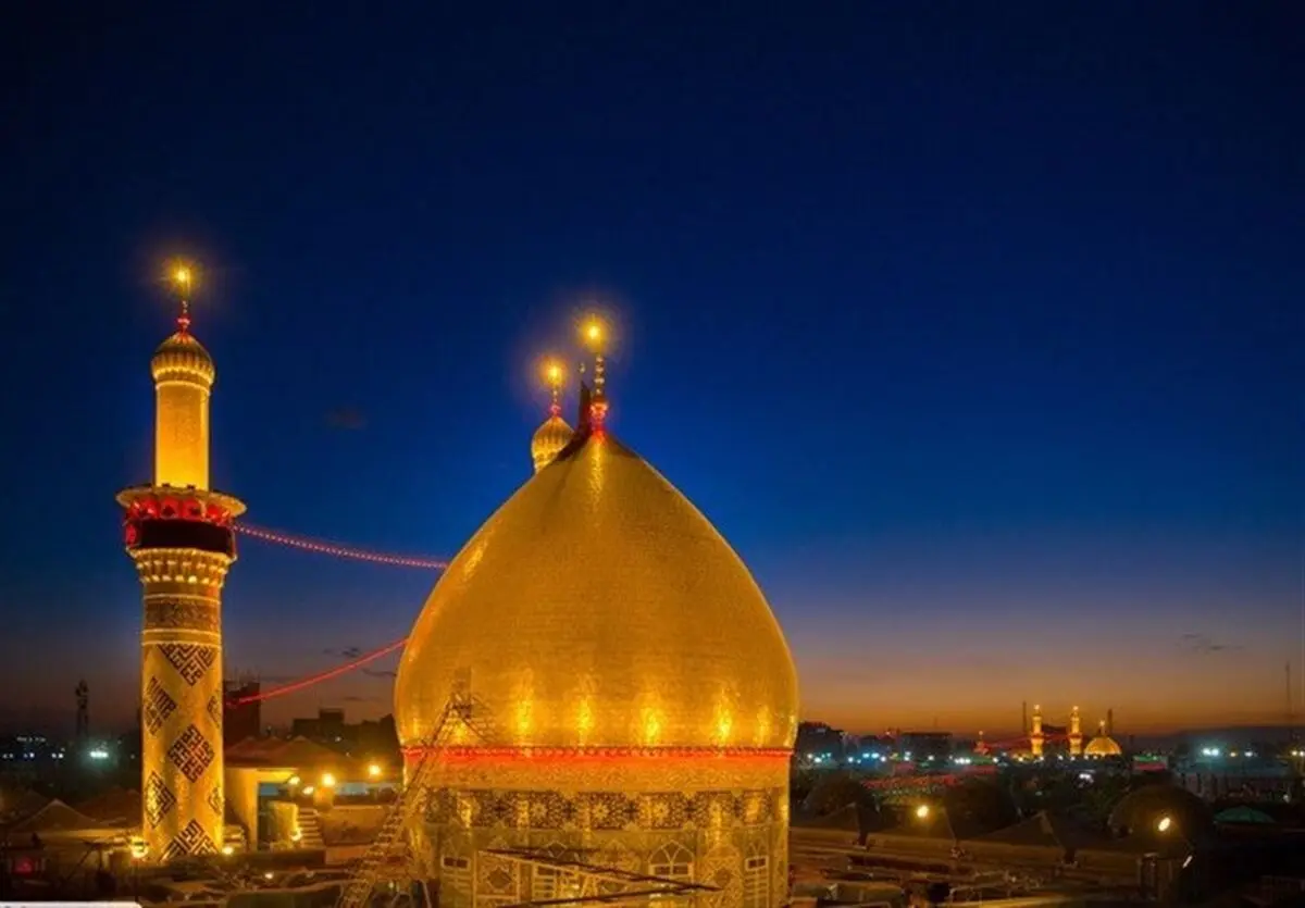 یادبود ارتحال امام خمینی در بین‌الحرمین و کنار بارگاه حسینی/ عکس
