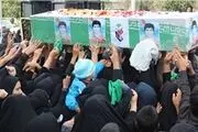 پیکر مطهر مدافع حرم تشییع شد