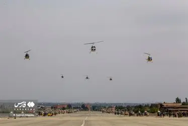 تمرین رژه بالگردی هوانیروز ارتش/گزارش تصویری