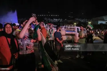 جشن و پایکوبی سوری‌ها هنگام سخنرانی جولانی در سازمان ملل/گزارش تصویری