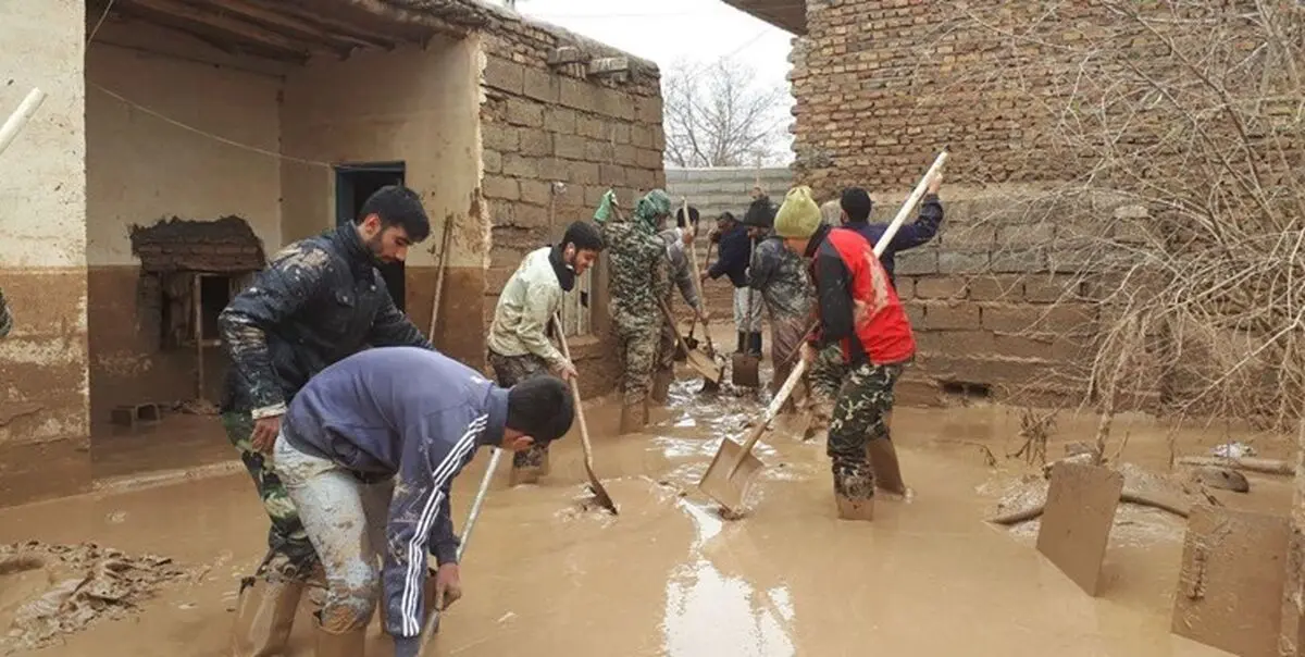خدمت ۴۶ هزار جهادگر بسیجی در ۲۵ روز به سیل‌زدگان