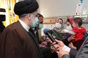  حضور رئیسی در بیمارستان شهید رحیمی/ گزارش تصویری
